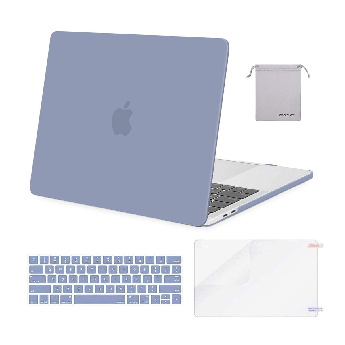 MOSISO Compatible with MacBook Pro 15 inch Case 2019 2018 2017 2016 Release A1990 A1707 with Touch Bar, Plastic Hard Shell Case & Keyboard Cover & Screen Protector & Storage Bag, Rose Quartz