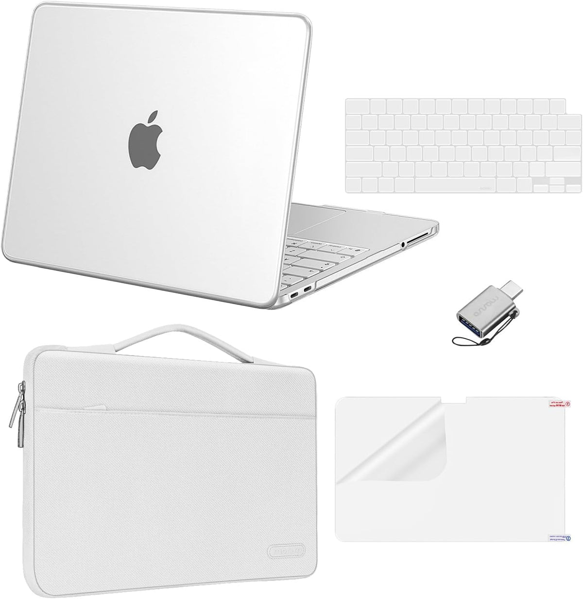 MOSISO MacBook Neo Case 13 inch 2026 A18 Pro, Scratch-Resistant Shockproof Hard Shell, Sleeve Bag, Keyboard Cover, Screen Protector & Type-C