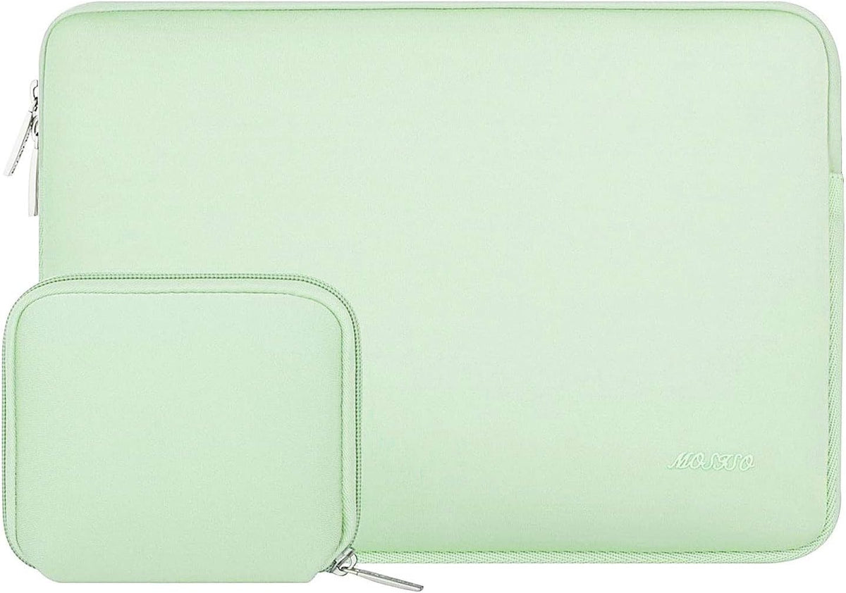 MOSISO Universal Neoprene Laptop Sleeve with Matching Small Accessory Pouch, Shockproof Water Resistant Notebook Case Fits 12.3–18.5 Inch Mac & Windows Laptops