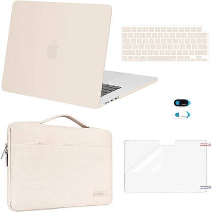 MOSISO Compatible with MacBook Air 13 inch Case M2-M5 2022-2026 A3449 A3240 A3113 A2681, Hard Shell, Sleeve Bag, Keyboard Skin, Webcam Cover & Screen Film