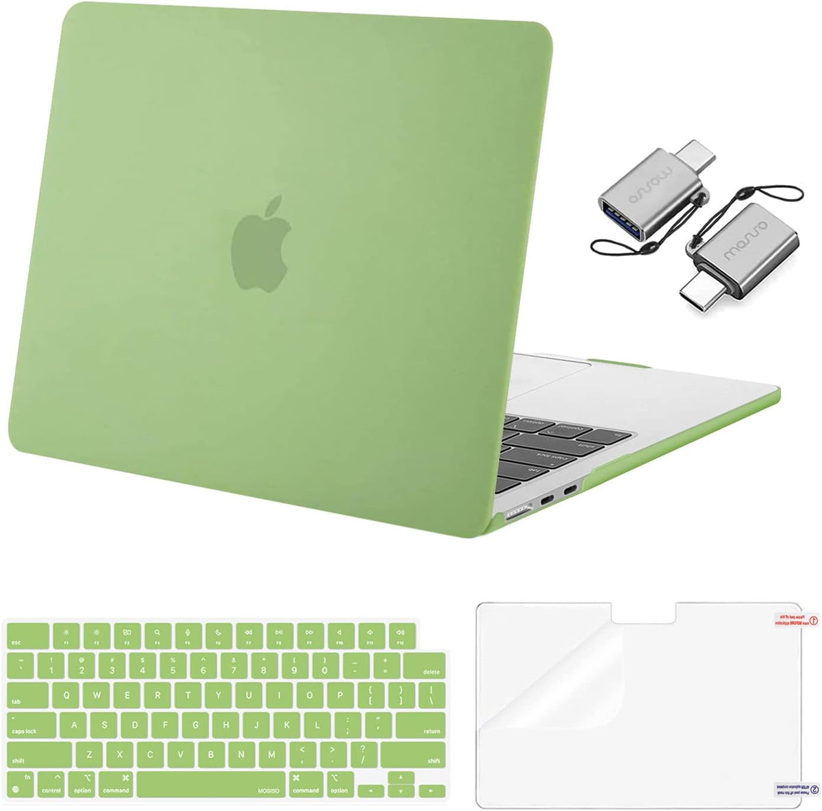 MOSISO Compatible with MacBook Air 13 inch Case M2-M5 2022-2026 A3449 A3240 A3113 A2681, 3 in 1 Heavy Duty Crack Resistant Hard Case with TPU Bumper