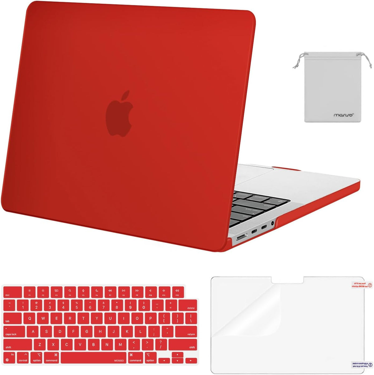 MOSISO Compatible with MacBook Pro 14 inch Case M5-M1 2026-2021 A3427 A3426 A3434 A3112 A3185 A3401 A2918 A2992 A2779 A2442,Hard Case&Keyboard Skin&ScreenFilm&Pouch