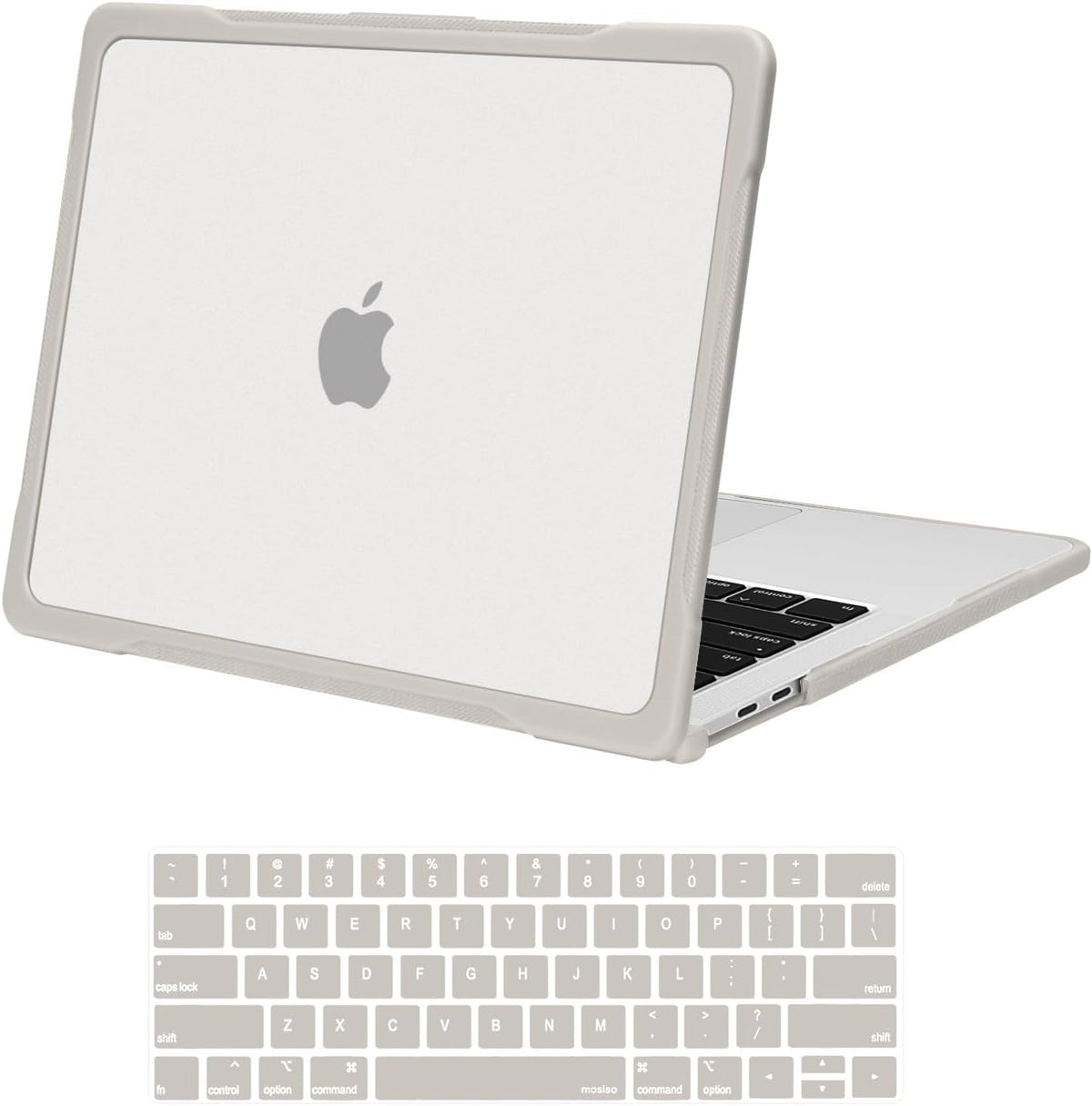 MOSISO for MacBook Pro 13 inch Case M2/M1 2016-2026, Crack-Resistant Shockproof Plastic Hard Case with Soft TPU Bumper & Keyboard Cover