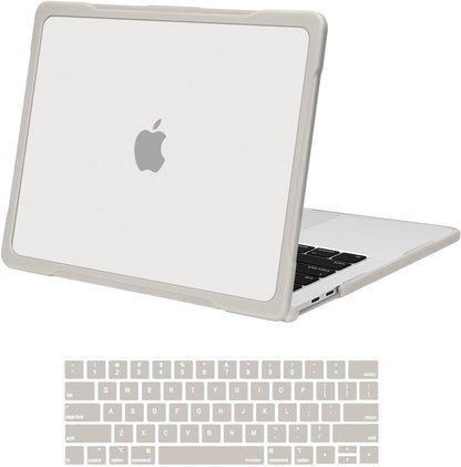 MOSISO for MacBook Pro 13 inch Case M2/M1 2016-2026, Crack-Resistant Shockproof Plastic Hard Case with Soft TPU Bumper & Keyboard Cover