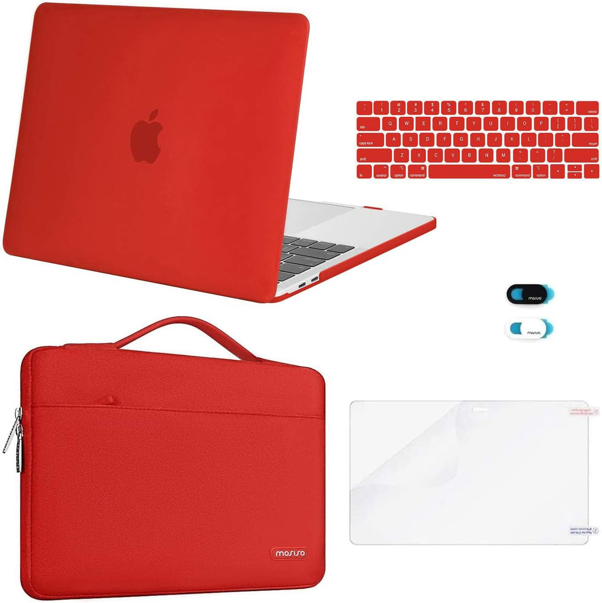 MOSISO Compatible with MacBook Pro 13 inch Case M2/M1 2026-2016 A2338 A2251 A2289 A2159 A1989 A1708 A1706, Plastic Hard Case&Bag&Keyboard Skin&Webcam Cover&Screen Protector