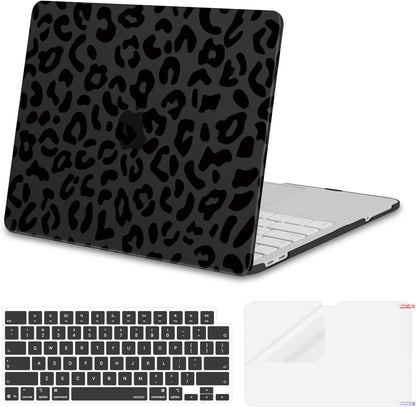 MOSISO Leopard Grain Hard Case Compatible with MacBook Neo 13 inch 2026 Release Model A3404, 3 in 1 Crack-Resistant Protective Hard Shell Case&Keyboard Cover&Screen Protector, Black mysite