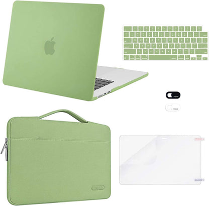 MOSISO Compatible with MacBook Air 13 inch Case M2-M5 2022-2026 A3449 A3240 A3113 A2681, Hard Shell, Sleeve Bag, Keyboard Skin, Webcam Cover & Screen Film
