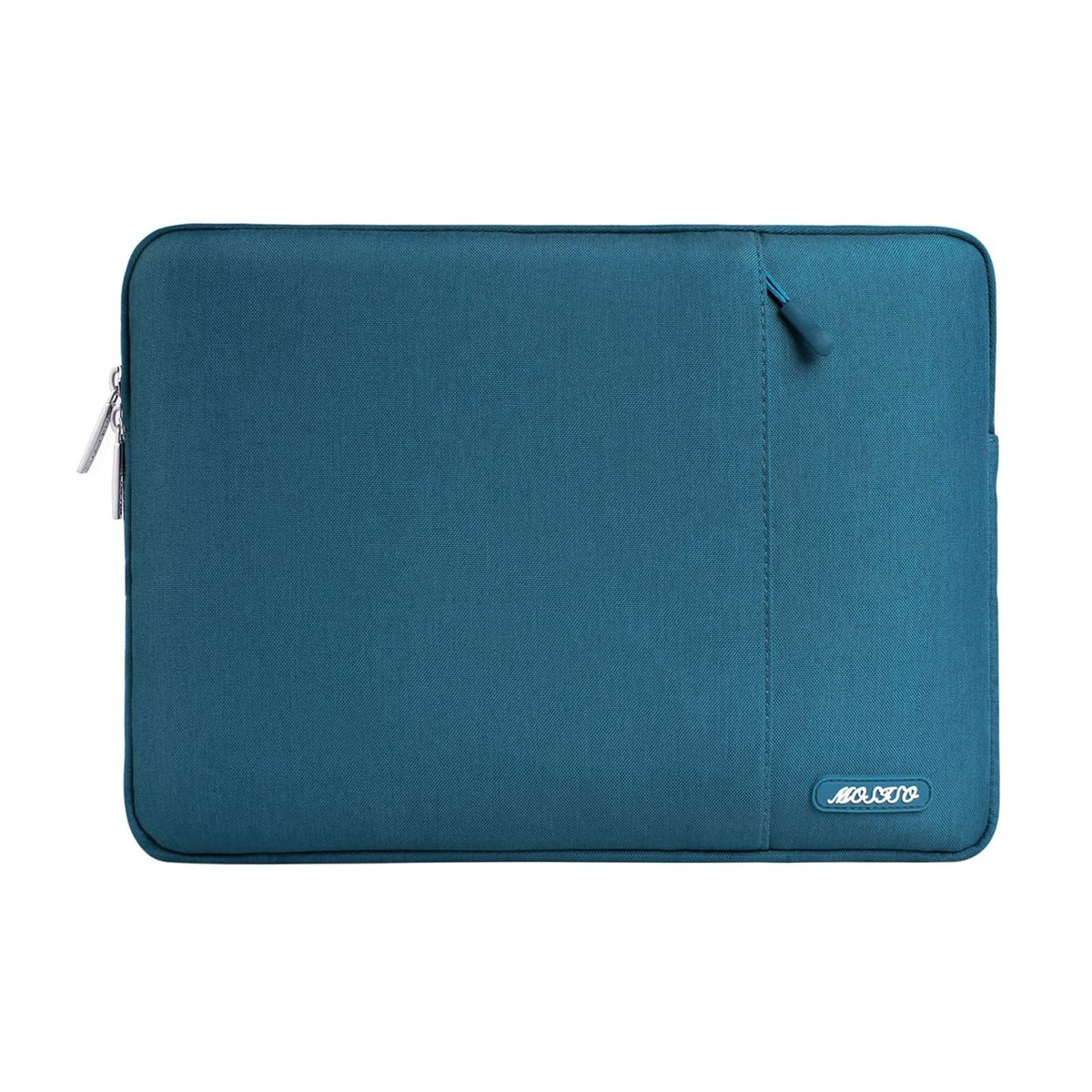 MOSISO Polyester Vertical Laptop Sleeve with Large Front Pocket, Slim Shockproof Case Fits 12.3–18.5 Inch MacBook Neo M1-M5 & Windows Chromebook Laptops