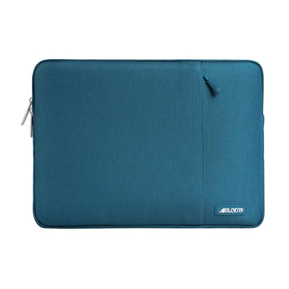 MOSISO Polyester Vertical Laptop Sleeve with Large Front Pocket, Slim Shockproof Case Fits 12.3–18.5 Inch MacBook Neo M1-M5 & Windows Chromebook Laptops