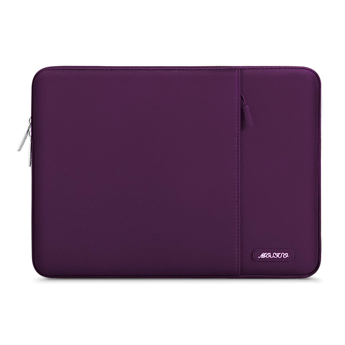 MOSISO Polyester Vertical Laptop Sleeve with Large Front Pocket, Slim Shockproof Case Fits 12.3–18.5 Inch MacBook Neo M1-M5 & Windows Chromebook Laptops