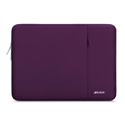 MOSISO Polyester Vertical Laptop Sleeve with Large Front Pocket, Slim Shockproof Case Fits 12.3–18.5 Inch MacBook Neo M1-M5 & Windows Chromebook Laptops