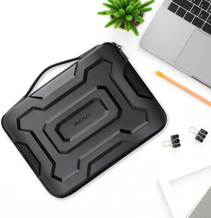 MOSISO Mechanical Geometric EVA Hard Shell Laptop Carry Case with PU Handle, Shockproof Waterproof, Fits 13.3–15.6 Inch MacBook HP Dell Notebook