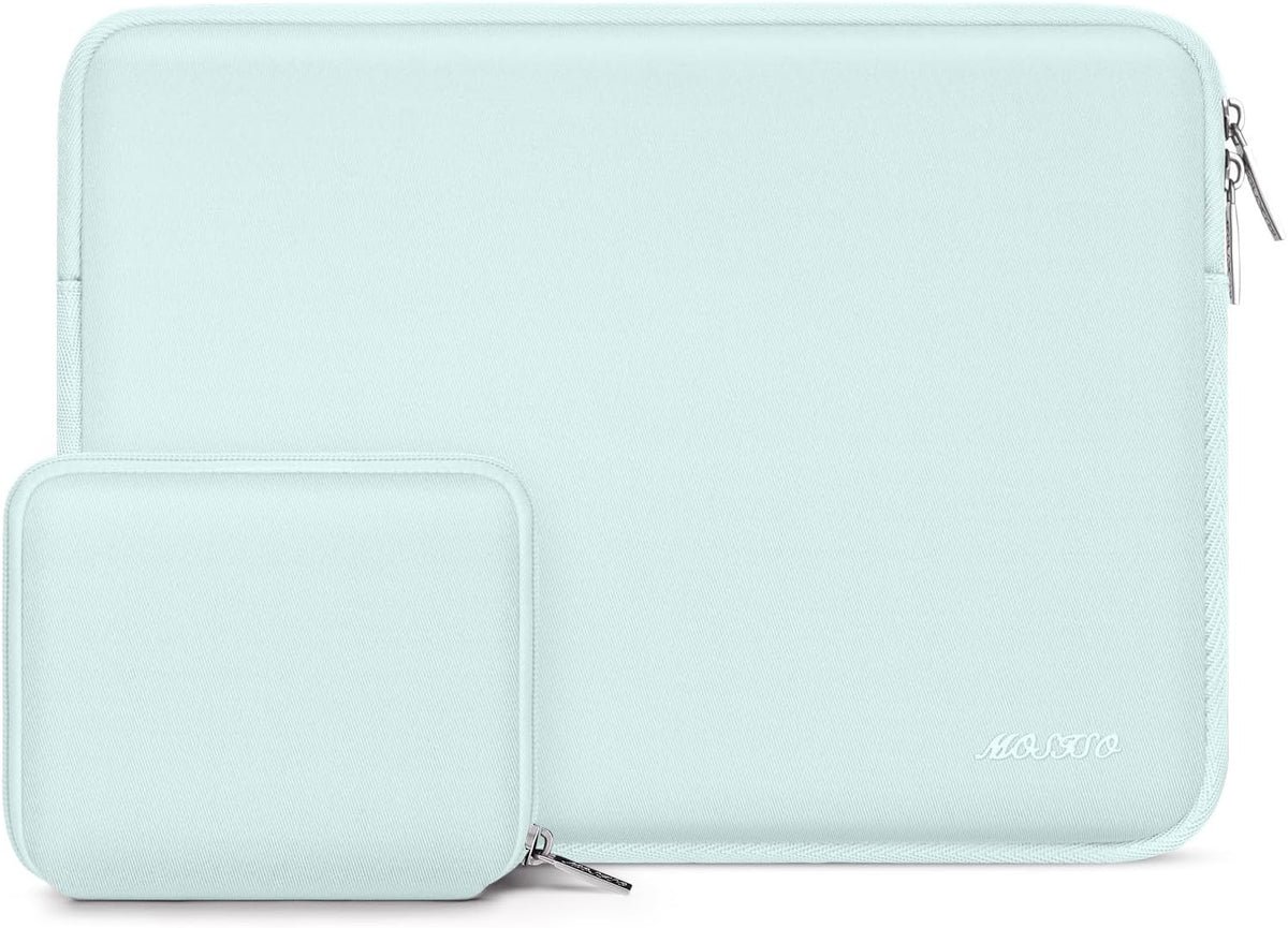 MOSISO Universal Neoprene Laptop Sleeve with Matching Small Accessory Pouch, Shockproof Water Resistant Notebook Case Fits 12.3–18.5 Inch Mac & Windows Laptops