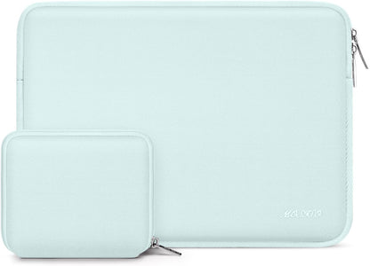 MOSISO Universal Neoprene Laptop Sleeve with Matching Small Accessory Pouch, Shockproof Water Resistant Notebook Case Fits 12.3–18.5 Inch Mac & Windows Laptops