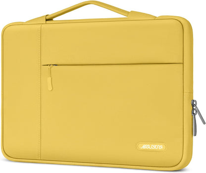 MOSISO Multifunctional Polyester Laptop Sleeve with Retractable Hidden Handle, Fits 13–16 Inch MacBook M2-M5 & Dell XPS Notebook