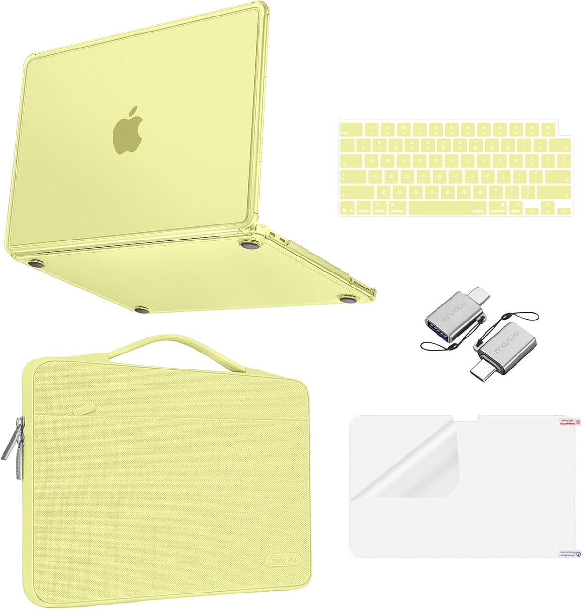 MOSISO MacBook Neo Case 13 inch 2026, Crack-Resistant Matte Hard Shell, Reinforced Corner, Carrying Sleeve Bag, Keyboard Skin, Type C & Screen Film
