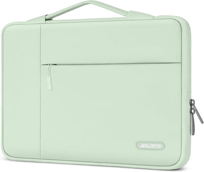 MOSISO Multifunctional Polyester Laptop Sleeve with Retractable Hidden Handle, Fits 13–16 Inch MacBook M2-M5 & Dell XPS Notebook