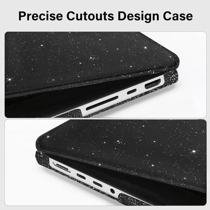 MOSISO Compatible with MacBook Pro 16 inch Case M5-M1 2026-2021 A3429 A3428 A3403 A3186 A2991 A2780 A2485 Pro Max, Sparkly Glitter Shell&Keyboard Cover&Screen Film&Pouch
