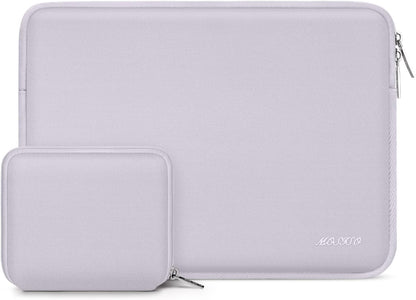 MOSISO Universal Neoprene Laptop Sleeve with Matching Small Accessory Pouch, Shockproof Water Resistant Notebook Case Fits 12.3–18.5 Inch Mac & Windows Laptops
