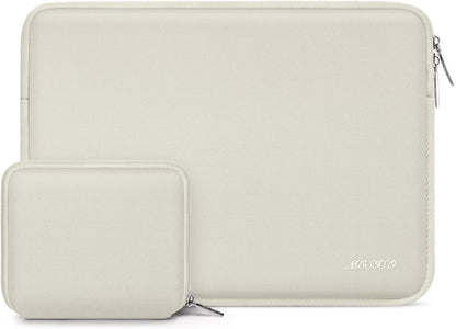 MOSISO Universal Neoprene Laptop Sleeve with Matching Small Accessory Pouch, Shockproof Water Resistant Notebook Case Fits 12.3–18.5 Inch Mac & Windows Laptops