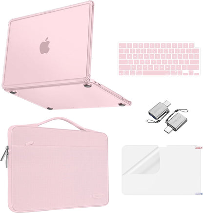 MOSISO MacBook Neo Case 13 inch 2026, Crack-Resistant Matte Hard Shell, Reinforced Corner, Carrying Sleeve Bag, Keyboard Skin, Type C & Screen Film