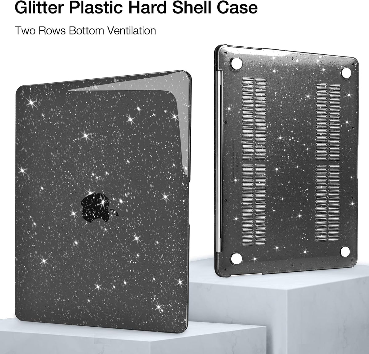 MOSISO Compatible with MacBook Pro 16 inch Case M5-M1 2026-2021 A3429 A3428 A3403 A3186 A2991 A2780 A2485 Pro Max, Sparkly Glitter Shell&Keyboard Cover&Screen Film&Pouch