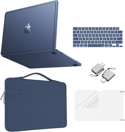 MOSISO MacBook Neo Case 13 inch 2026, Crack-Resistant Matte Hard Shell, Reinforced Corner, Carrying Sleeve Bag, Keyboard Skin, Type C & Screen Film