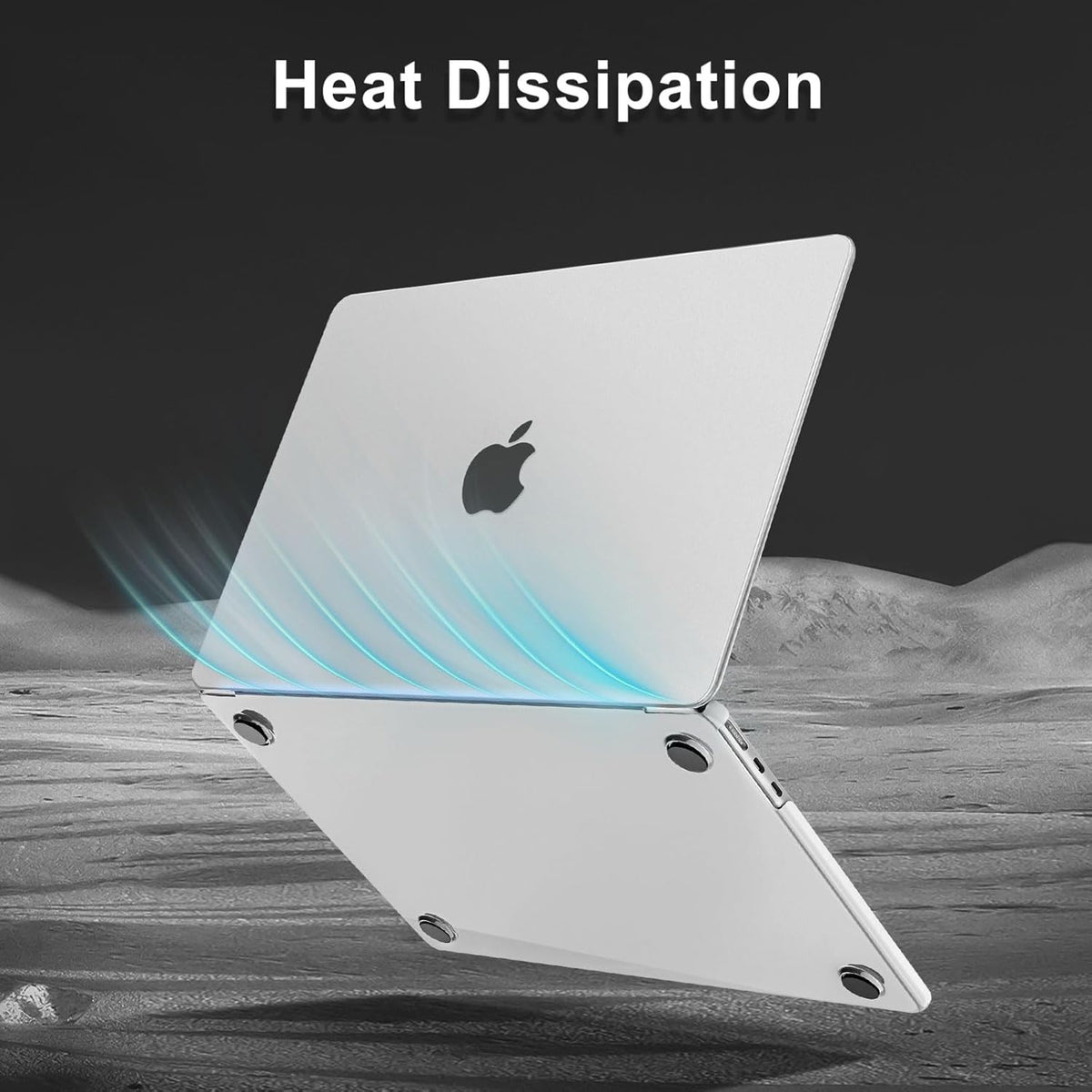 MOSISO Compatible with MacBook Air 15 inch Case 2025 2024 2023 Release M4 A3241 M3 A3114 M2 A2941, Ultra-Thin Natural Original Color Plastic Hard Shell Case & Keyboard Cover & Type C, Frost Clear
