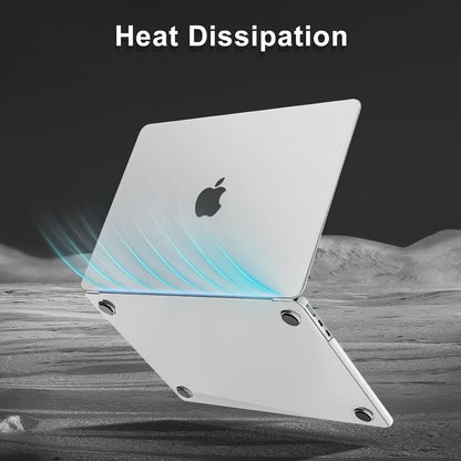 MOSISO Compatible with MacBook Air 15 inch Case 2025 2024 2023 Release M4 A3241 M3 A3114 M2 A2941, Ultra-Thin Natural Original Color Plastic Hard Shell Case & Keyboard Cover & Type C, Frost Clear