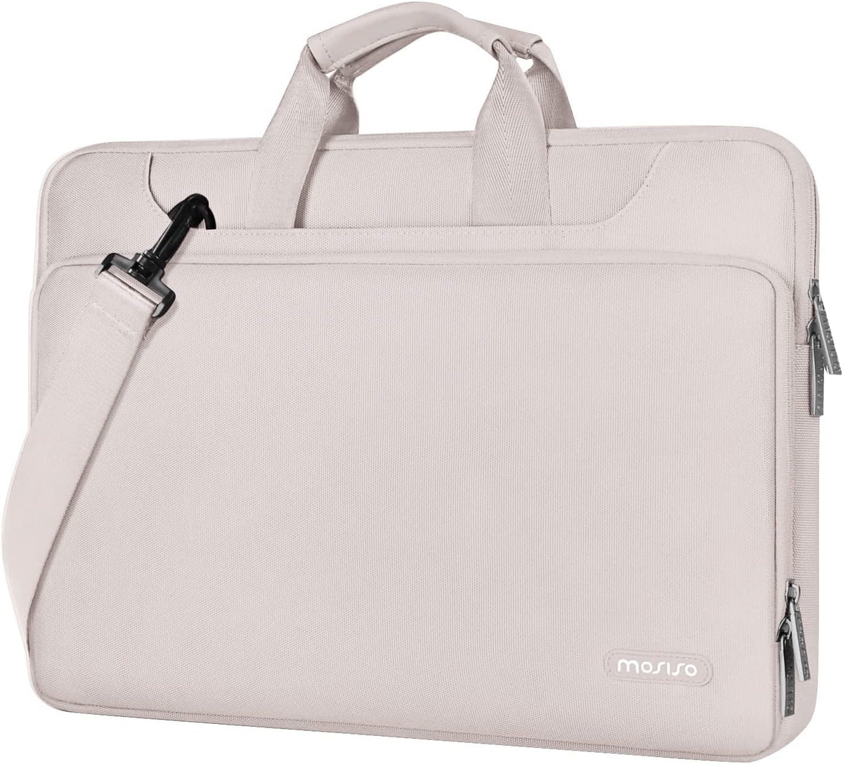 MOSISO 360 Laptop Shoulder Bag with Matching Color Sleeve & Luggage Strap, Fits 13–17.3 Inch Dell XPS HP Pavilion IdeaPad Acer Alienware Omen Notebook