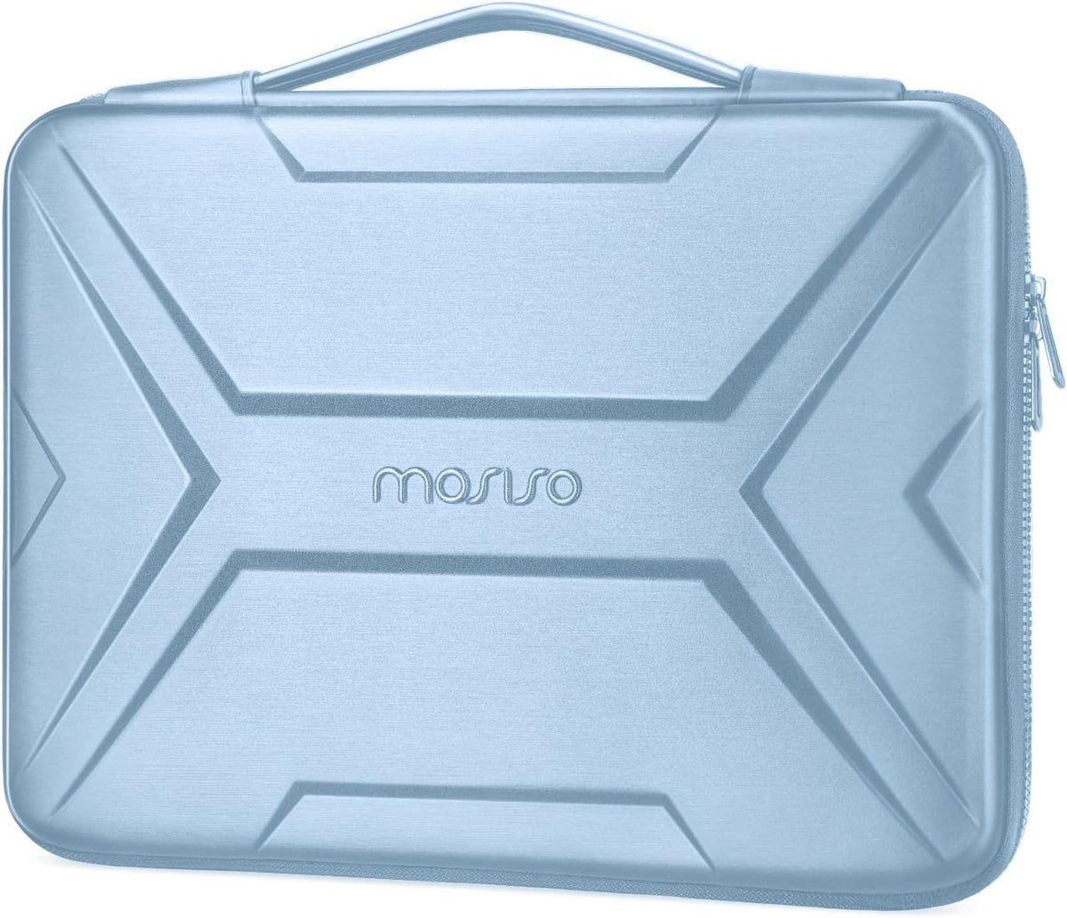 MOSISO X Geometric EVA Hard Shell Laptop Carry Case with PU Handle, Shockproof Waterproof, Fits 13-17.3 Inch MacBook HP Dell Lenovo Notebook