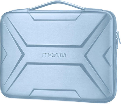 MOSISO X Geometric EVA Hard Shell Laptop Carry Case with PU Handle, Shockproof Waterproof, Fits 13-17.3 Inch MacBook HP Dell Lenovo Notebook