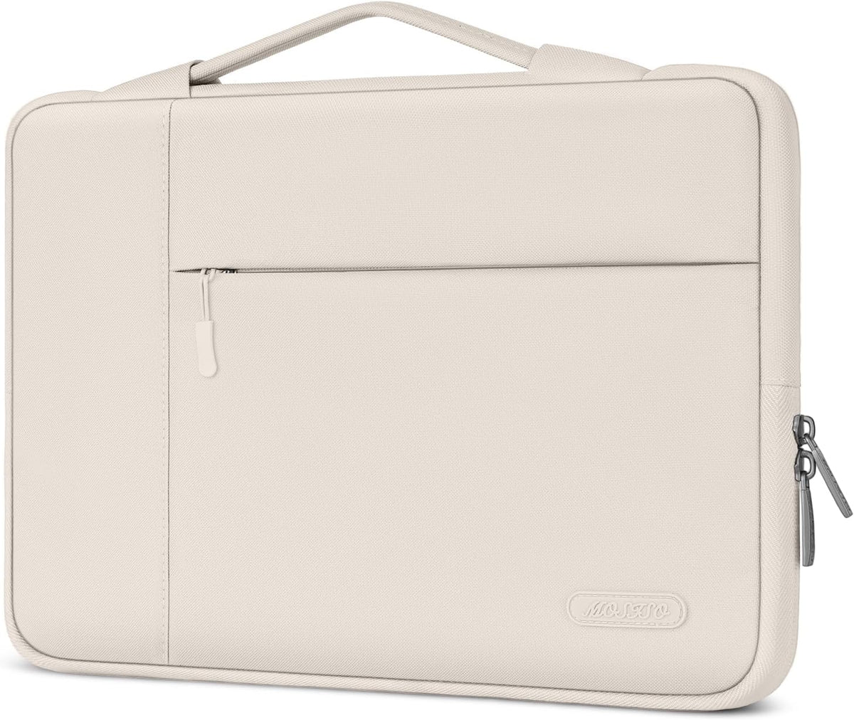 MOSISO Multifunctional Polyester Laptop Sleeve with Retractable Hidden Handle, Fits 13–16 Inch MacBook M2-M5 & Dell XPS Notebook