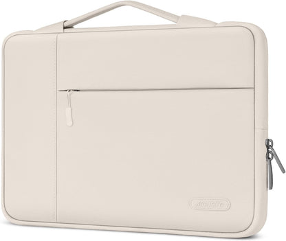 MOSISO Multifunctional Polyester Laptop Sleeve with Retractable Hidden Handle, Fits 13–16 Inch MacBook M2-M5 & Dell XPS Notebook