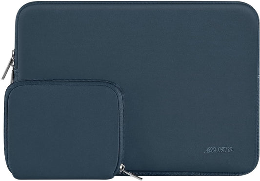 MOSISO Universal Neoprene Laptop Sleeve with Matching Small Accessory Pouch, Shockproof Water Resistant Notebook Case Fits 12.3–18.5 Inch Mac & Windows Laptops