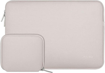 MOSISO Universal Neoprene Laptop Sleeve with Matching Small Accessory Pouch, Shockproof Water Resistant Notebook Case Fits 12.3–18.5 Inch Mac & Windows Laptops