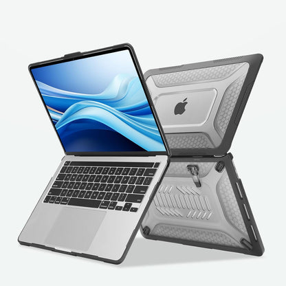 MOSISO for MacBook Pro 13 inch Case M2/M1 2016-2026, Honeycomb Heavy Duty Hard Shell with TPU Bumper, Fold Kickstand & Keyboard Cover