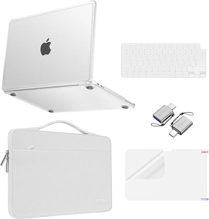 MOSISO MacBook Neo Case 13 inch 2026, Crack-Resistant Matte Hard Shell, Reinforced Corner, Carrying Sleeve Bag, Keyboard Skin, Type C & Screen Film
