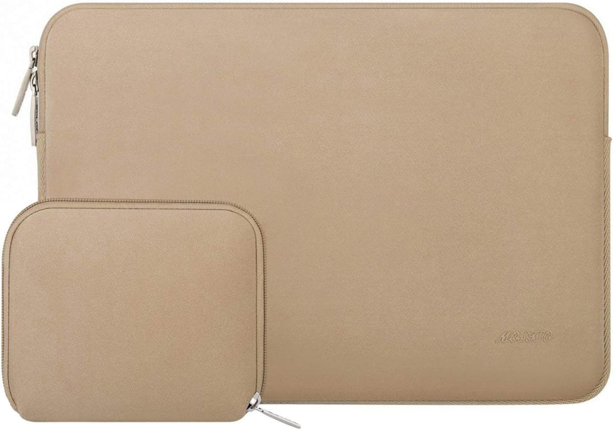 MOSISO Universal Neoprene Laptop Sleeve with Matching Small Accessory Pouch, Shockproof Water Resistant Notebook Case Fits 12.3–18.5 Inch Mac & Windows Laptops