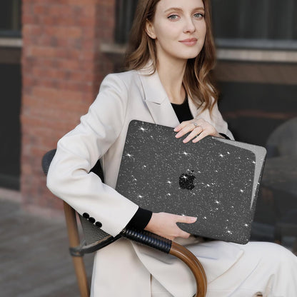 MOSISO Compatible with MacBook Pro 16 inch Case M5-M1 2026-2021 A3429 A3428 A3403 A3186 A2991 A2780 A2485 Pro Max, Sparkly Glitter Shell&Keyboard Cover&Screen Film&Pouch