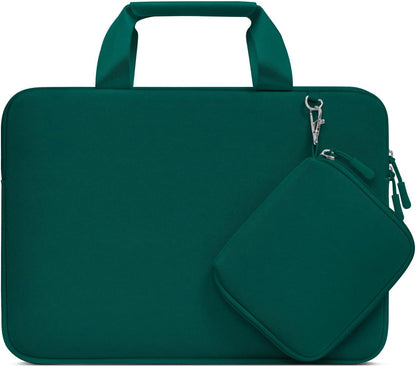 MOSISO Neoprene Laptop Sleeve Set, 13-16-Inch, Portable-Carry-Handle & Matching-Detachable-Accessory-Pouch