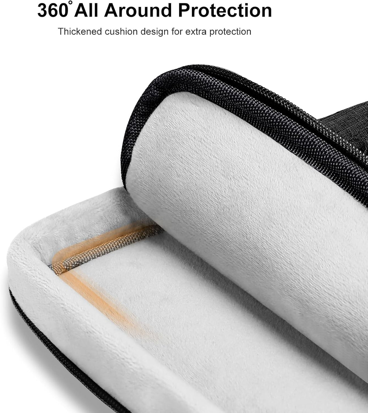MOSISO 9-11 inch Tablet Sleeve Case for iPad A16 2025, iPad Air 11 inch M3 M2, iPad Pro 11 M4, iPad 10/9/8/7th, Galaxy Tab A9+/S9/S8/Plus 11, Side Open Carrying Bag with 4 Zipper Pockets, Black