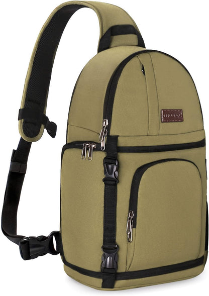 MOSISO Camera Sling Bag, DSLR/SLR/Mirrorless Camera Case Shockproof Photography Camera Backpack with Tripod Holder & Removable Modular Inserts Compatible with Canon/Nikon/Sony/Fuji, Black mysite
