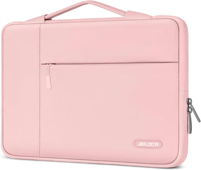MOSISO Multifunctional Polyester Laptop Sleeve with Retractable Hidden Handle, Fits 13–16 Inch MacBook M2-M5 & Dell XPS Notebook