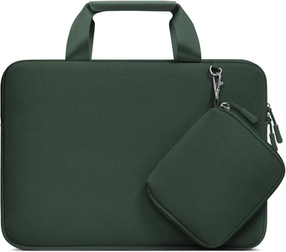 MOSISO Neoprene Laptop Sleeve Set, 13-16-Inch, Portable-Carry-Handle & Matching-Detachable-Accessory-Pouch
