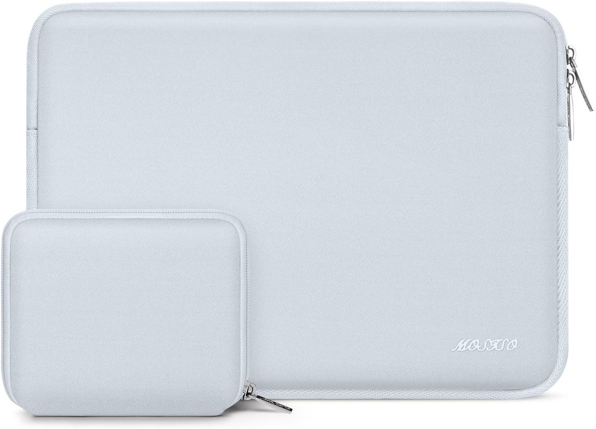 MOSISO Universal Neoprene Laptop Sleeve with Matching Small Accessory Pouch, Shockproof Water Resistant Notebook Case Fits 12.3–18.5 Inch Mac & Windows Laptops