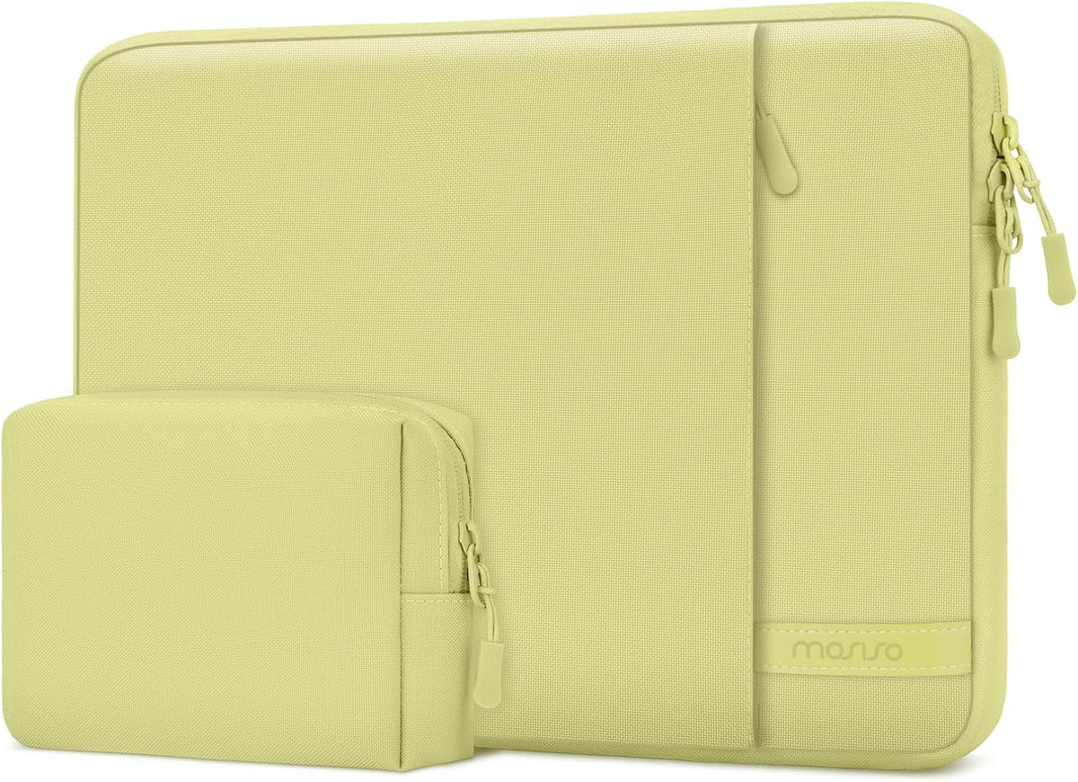 MOSISO Laptop Sleeve for MacBook Neo 13-16 inch, 360 Protective Water Resistant Laptop Carrying Case with Vertical Pocket & Small Case
