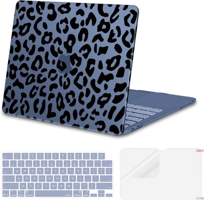 MOSISO Leopard Grain Hard Case Compatible with MacBook Neo 13 inch 2026 Release Model A3404, 3 in 1 Crack-Resistant Protective Hard Shell Case&Keyboard Cover&Screen Protector, Black mysite