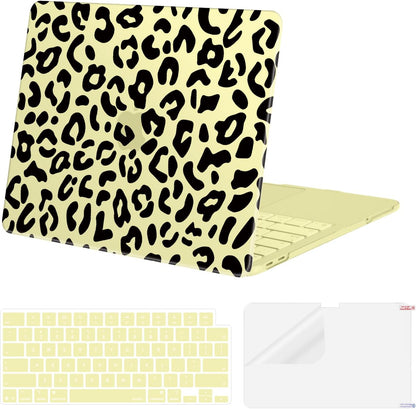 MOSISO Leopard Grain Hard Case Compatible with MacBook Neo 13 inch 2026 Release Model A3404, 3 in 1 Crack-Resistant Protective Hard Shell Case&Keyboard Cover&Screen Protector, Black mysite