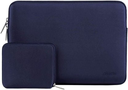 MOSISO Universal Neoprene Laptop Sleeve with Matching Small Accessory Pouch, Shockproof Water Resistant Notebook Case Fits 12.3–18.5 Inch Mac & Windows Laptops